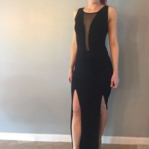 Guess dress with mesh and thigh high slits